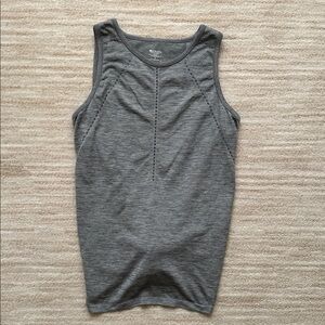 Athleta Foothill Tank Top Split-back, Athleisure, Hiking Yoga Gray Size Medium
